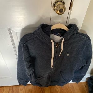 Men’s heavy weight Polo hoodie.